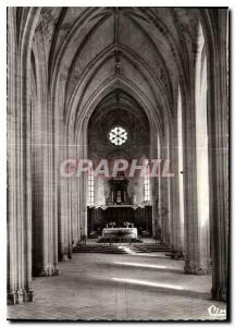 Modern Postcard Celles sur Belle two Sevres interior view of the Abbey church...