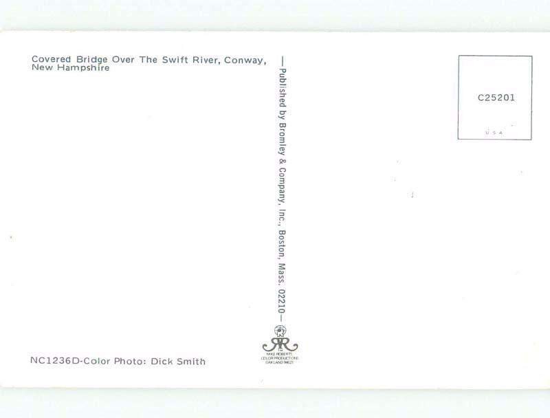 Unused Pre-1980 COVERED BRIDGE Conway New Hampshire NH d3310