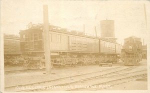 Postcard RPPC Montana Harlowton Railroad Locomotive 1921 23-1662