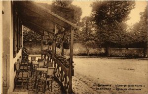 CPA Terrasse a L'Auberge St-PIERRE - DAMPIERRE - Vallée de CHEVREUSE (102677)