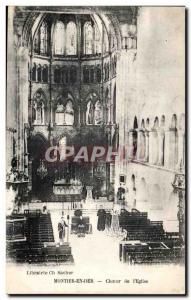 Old Postcard Montier En Der Choir of & # 39Eglise