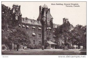 Main Building, General Hospital, Toronto, Ontario, Canada, 1910-1920s