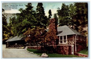 c1940s Bruin Inn North Cheyenne Canon Colorado Springs Colorado CO Tree Postcard