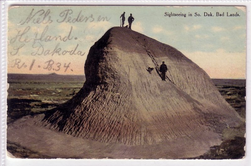 Sightseeing in the South Dakota Badlands, 1910 !