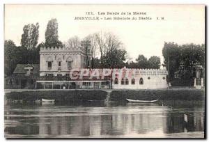 Old Postcard The Banks of the Marne Joinville The Devil Trinkets