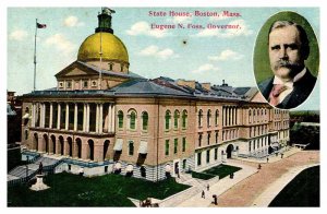 Postcard BUILDING SCENE Boston Massachusetts MA AS7355