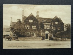 Derbyshire Bakewell ROWSLEY The Peacock Hotel Gardens c1909 Postcard