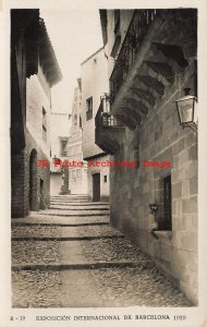 Spain, Barcelona, RPPC, Cervantes Street, Photo No B-19