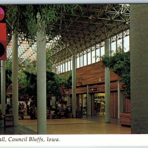 c1980s Council Bluffs IA Midlands Mall Interior Store Shopping Center Crowd A201