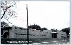 c1950s Centerville, IA RPPC College Dormitory Community Real Photo Postcard A103