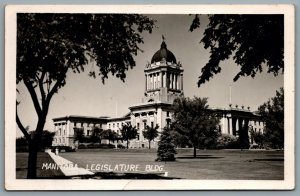 Postcard RPPC Winnipeg Manitoba c1950s Legislature Building