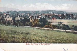 Bird's Eye View of Cortland NY, New York - pm 1907 - UDB