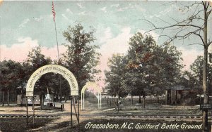 J31/ Greensboro North Carolina Postcard c1910 Guilford Battle Ground Arch 255