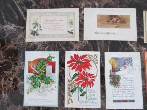 Amazing Lot of 10 Postcard Covers Christmas Santa Claus 1912-1918  3