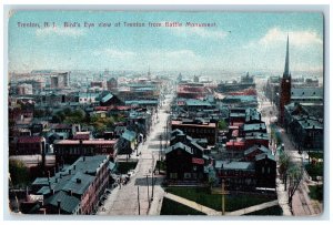 1908 Bird's Eye View Of Trenton From Battle Monument New Jersey NJ Postcard 