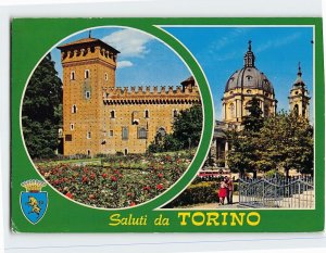 Postcard Saluti da Turin, Italy