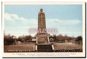 Old Postcard Army Postcard The Old Argonne Monument High Chevauchee