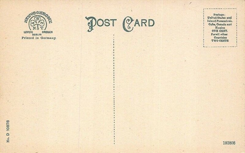 Harrisburg PA Third and Walnut Street Cigars Trolley Car Postcard