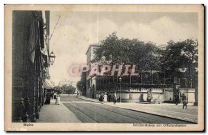 Old Postcard Mainz Schillerstrasse put Offizierskasino