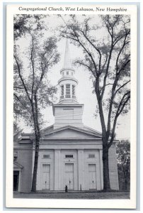 1920 Congregational Church West Lebanon New Hampshire Vintage Antique Postcard