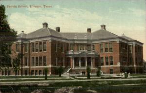 Houston TX c1910 Postcard EXC COND Fannin School