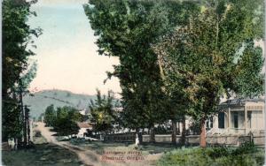 ROSEBURG, OR  Oregon  Residential  STREET SCENE  1909   Handcolored   Postcard