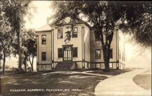 Peacham VT Peacham Academy c1920 Real Photo Postcard