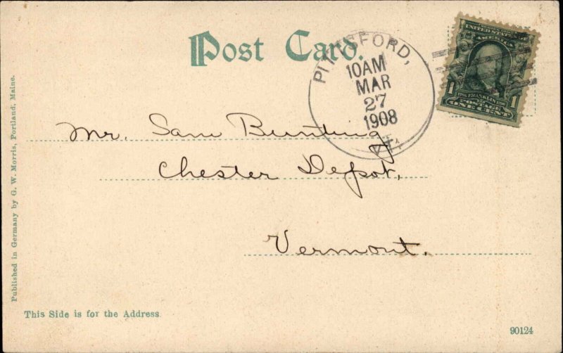 Brandon Vermont VT Hotel c1910s Postcard