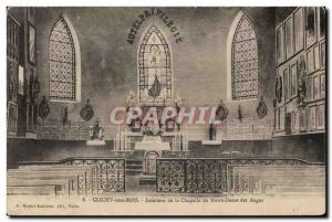 Old Postcard Clichy sous Bois Interior Chapel of Our Lady of the Angels