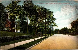 View of Boulevard Near 5th Avenue Pittsburgh PA c1908 Vintage Postcard B26
