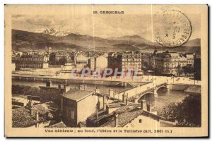 Old Postcard Grenoble Vue Generale basically the Obiou and Taillefer