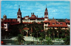 Vtg St Augustine Florida FL Hotel Ponce De Leon 1950s View Old Chrome Postcard