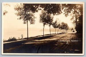 RPPC Real Photo Postcard - Lake Washington Boulevard - 1922 - Washington