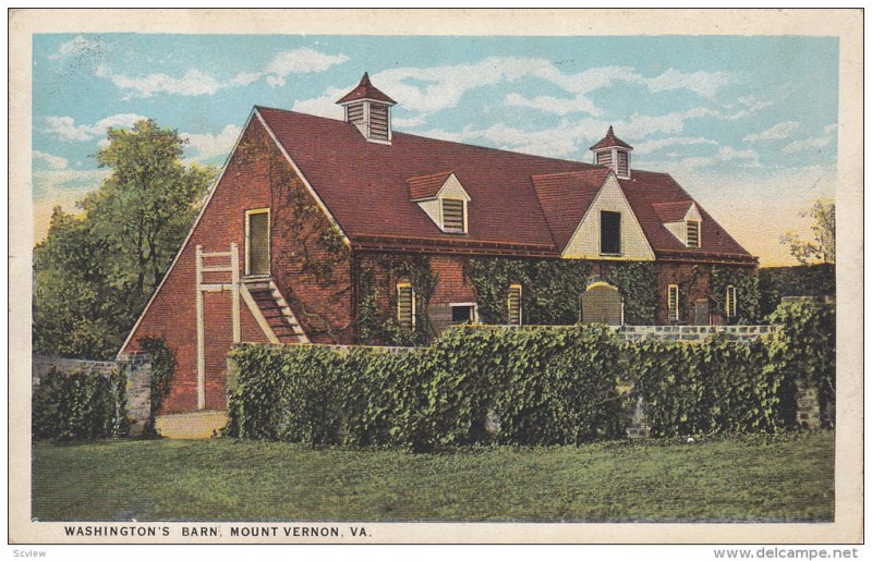 Washington's Barn, Mount Vernon, Virginia,  10-20s