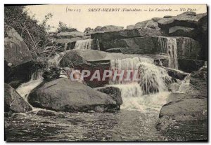 Old Postcard Saint Herbot Cascade