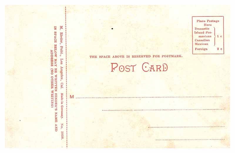 Postcard HOTEL SCENE Pasadena California CA AP7419