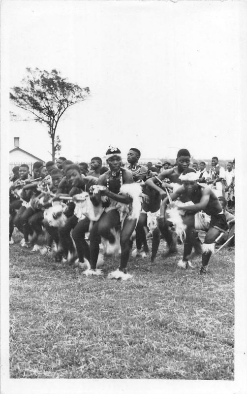 RPPC TRIBAL DANCE AFRICA REAL PHOTO POSTCARD