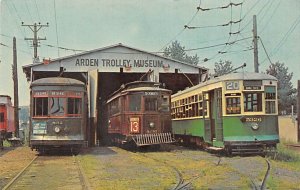 Three Trolleys of Yesterday at the Arden Trolley Museum Washington, Pennsyl...