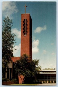 c1960 Flint Michigan Vintage Postcard St. Paul Lutheran Church Chapel Building