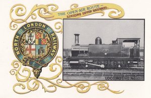 North London Railway Locomotive 11 Train Open Air Route Postcard