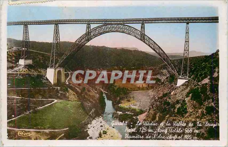 Postcard Modern Garabit Viaduct (Cantal) and the Valley of the Troyere