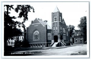 1970 Lutheran Church Knoxville Illinois IL RPPC Photo Posted Vintage Postcard