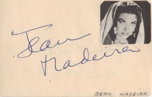 Jean Madeira Moritz Milar German Opera Hand Signed Autograph Card