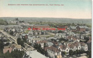 IN, Fort Wayne, Indiana, Western Gas Construction Company, Aerial, Jones Pub