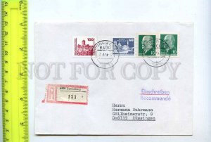 254984 GERMANY GDR DDR 1990 year Sonneberg registered real posted COVER