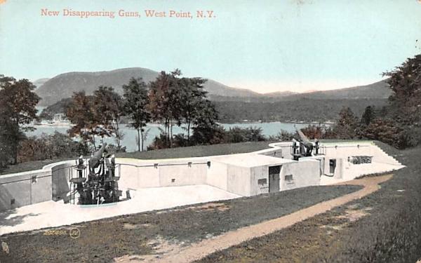 New Disappearing Guns West Point, New York Postcard