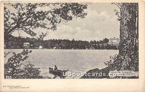 Man in Boat - White Lake, New York