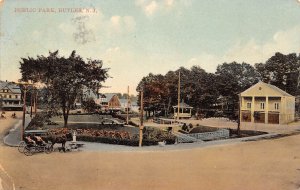 Butler New Jersey Public Park, Color Lithograph Vintage Postcard U10313