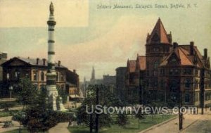 Soldiers Monument - Buffalo, New York NY Postcard