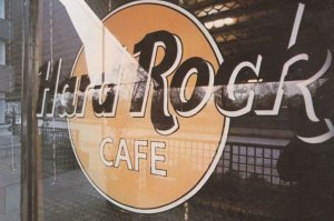 London Hard Rock Cafe Advertising Postcard